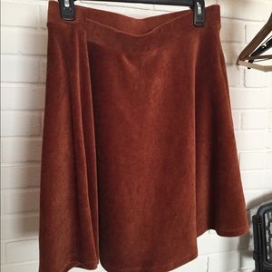 Forever 21 Corduroy Soft Skater Skirt